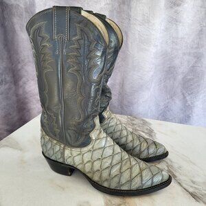 Justin Pre Ban Ant Eater Western Cowboy Boots Men's Size 8.5 D